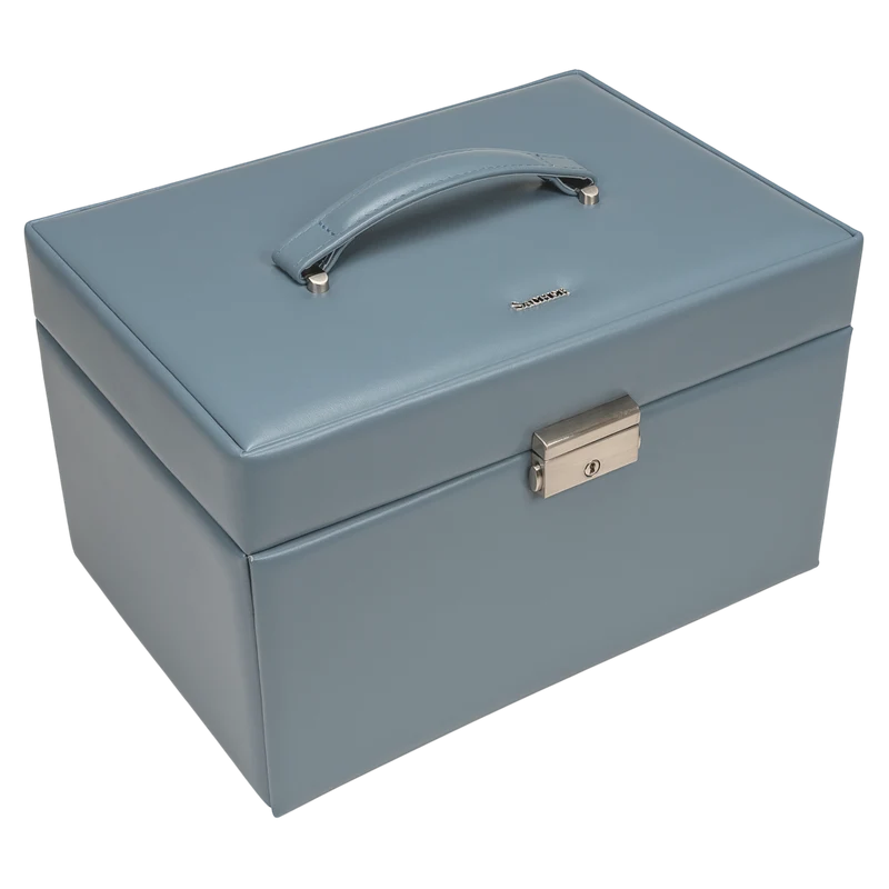 Schmuckkasten Lena pastello / hellblau (Leder)