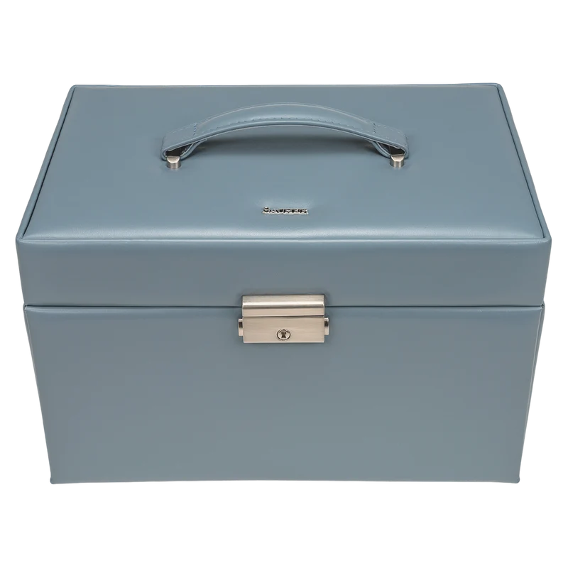 Schmuckkasten Lena pastello / hellblau (Leder)