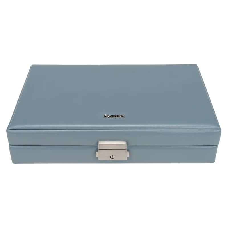 Ringetui pastello / hellblau (Leder)