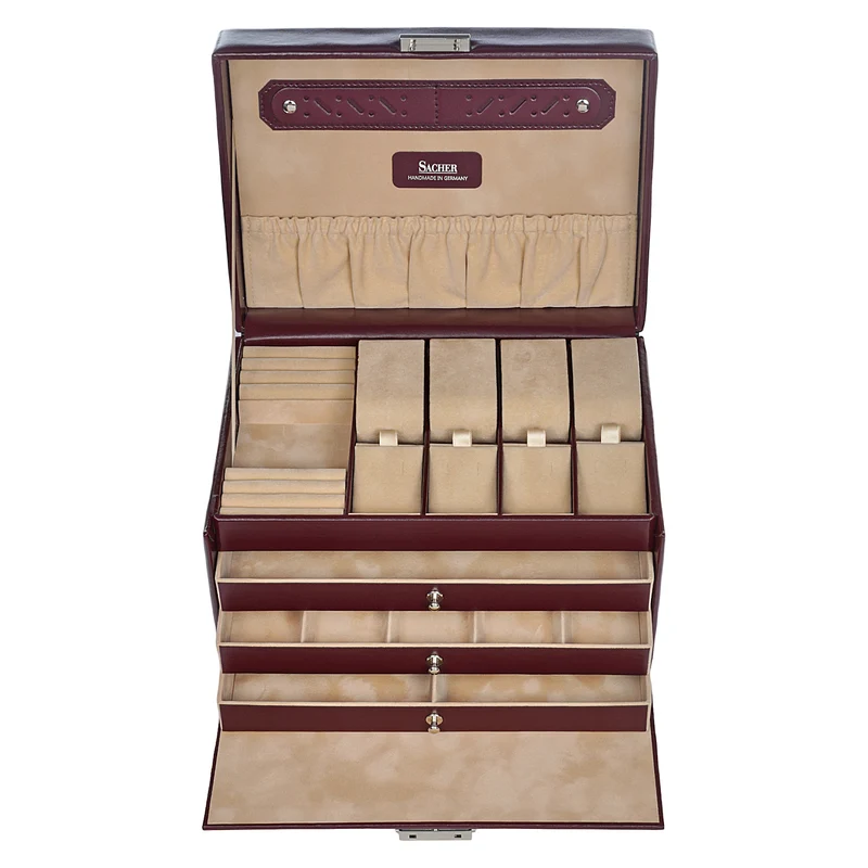 Schmuckkasten Katja new classic / bordeaux (Leder)