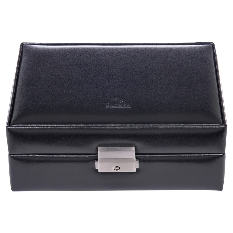 Schmuckkästchen Britta new classic / schwarz (Leder)