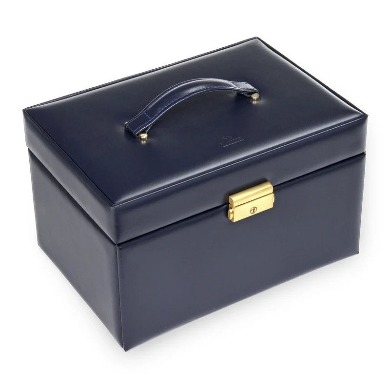 Schmuckkasten Lena acuro / navy (Leder)