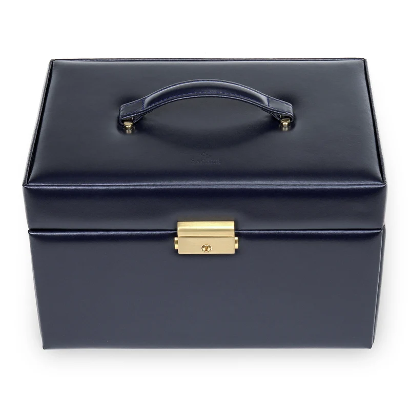 Schmuckkasten Lena acuro / navy (Leder)