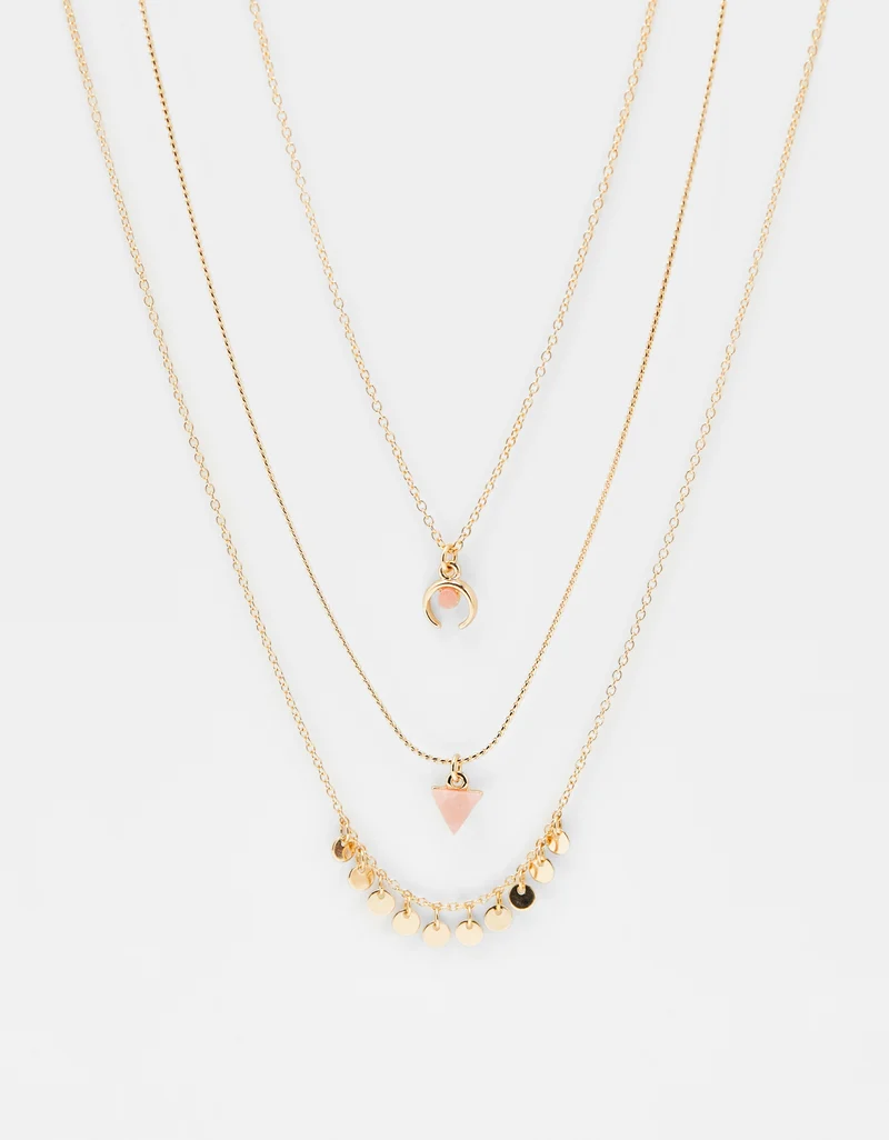 Set of chain necklaces