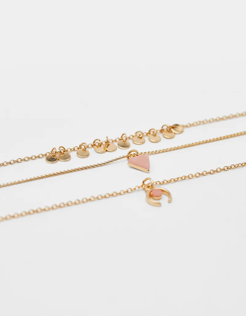 Set of chain necklaces