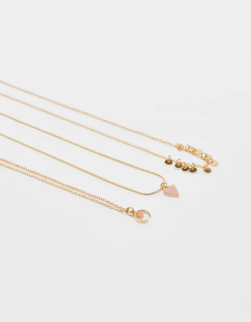 Set of chain necklaces