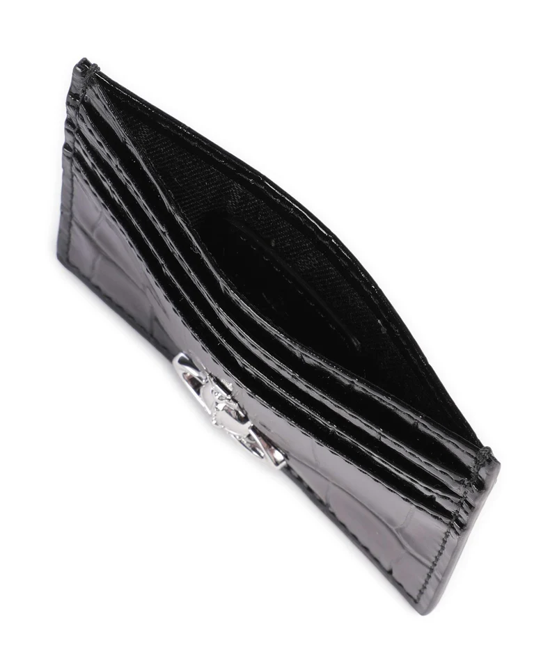 Vivienne Westwood Embossed Croc Kreditkartenetui black