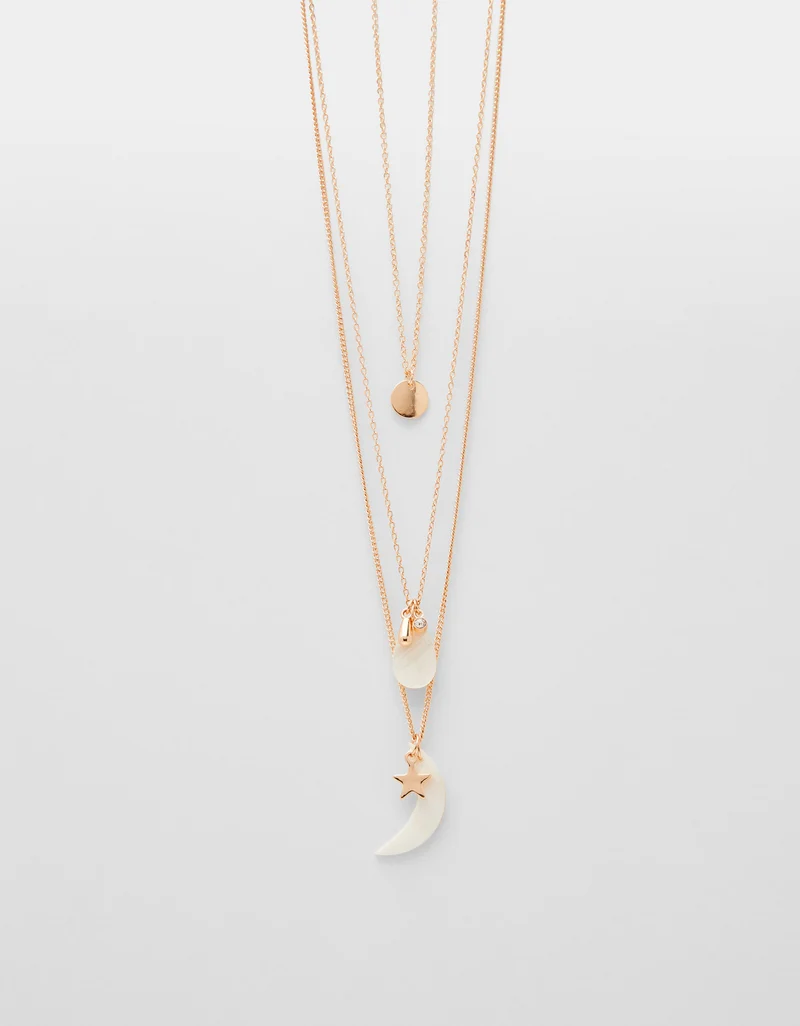 Multi-strand chain necklace