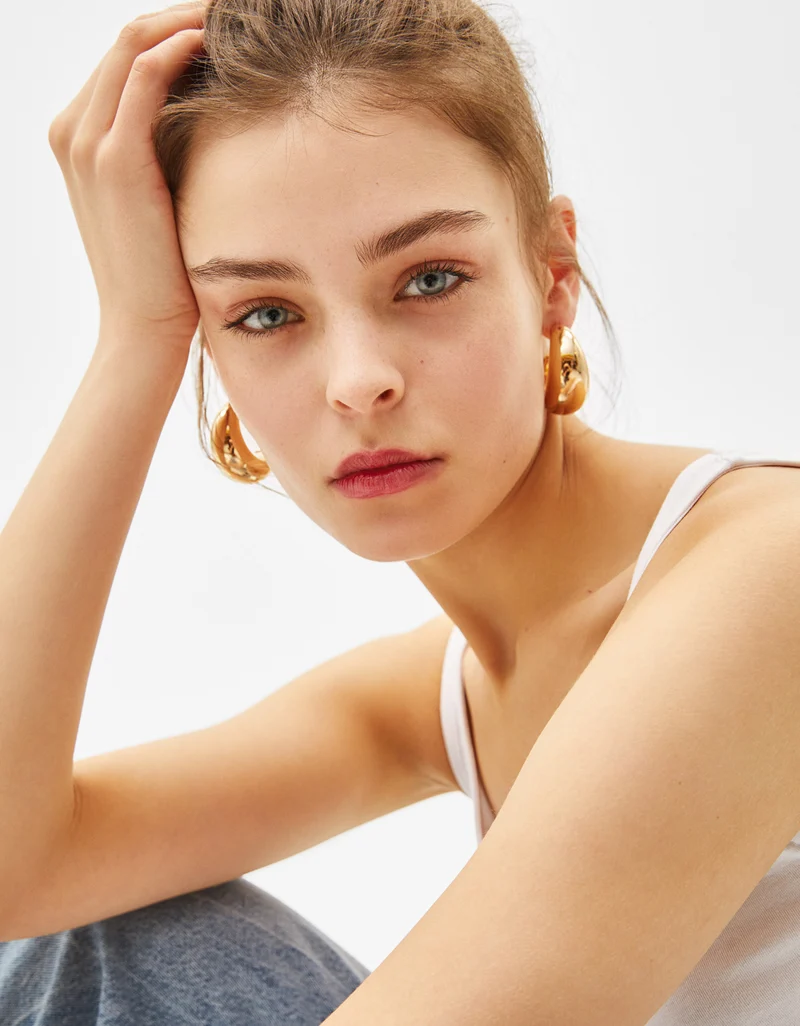 Pairs of hoop earrings