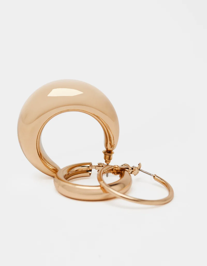 Pairs of hoop earrings