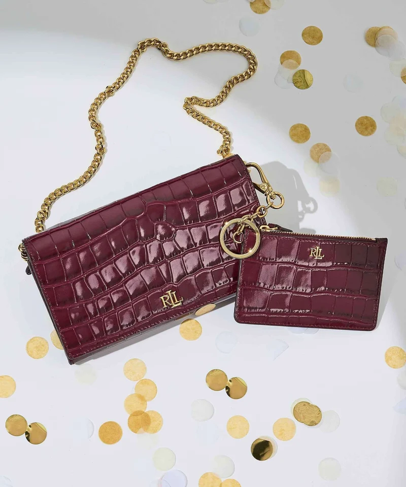 Lauren Ralph Lauren Small Kreditkartenetui dark garnet