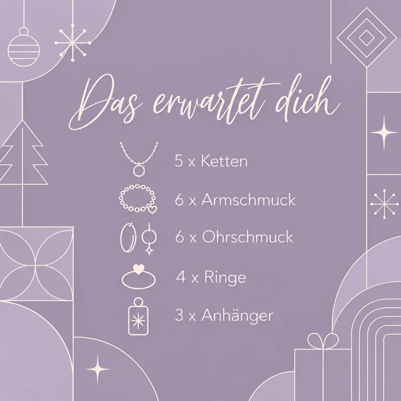 melovely Schmuck Adventskalender für Frauen 2026 - Limited Edition